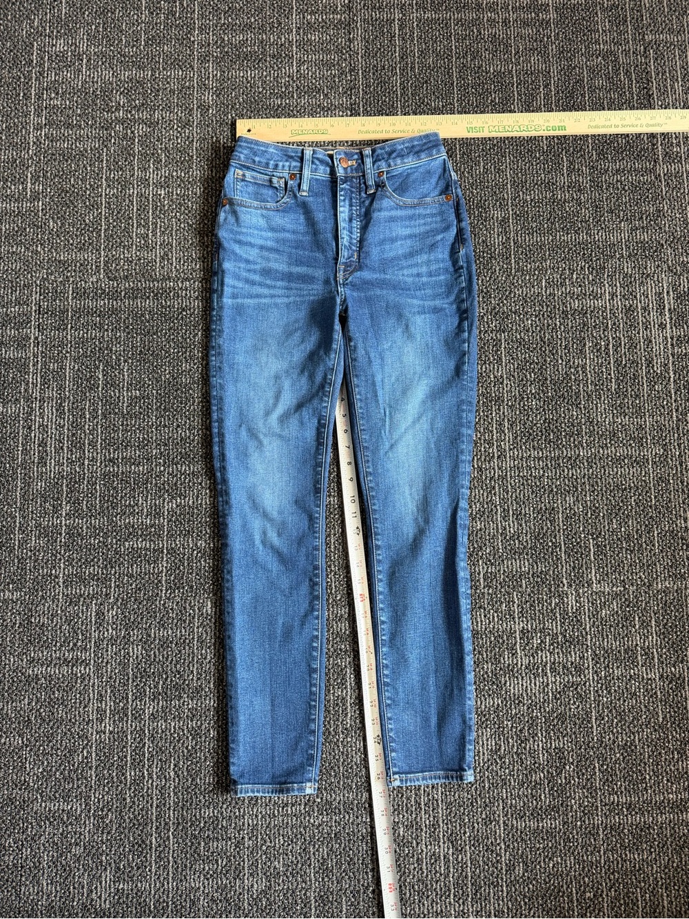Madewell Curvy High-Rise Skinny Jeans Med Wash Denim Size 27